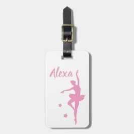Etiqueta personalizada de equipaje de Ballerina pa