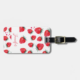 Etiqueta personalizada de equipaje de fresas