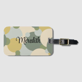 Etiqueta personalizada de equipaje de moléculas ve