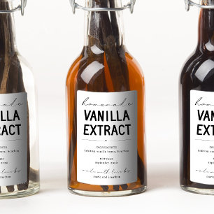 Etiqueta personalizada de extracción de vainilla c