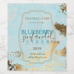 Etiqueta personalizada de faux gold casero