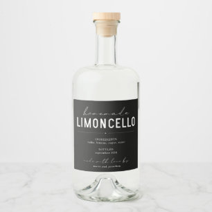 Etiqueta personalizada de frasco de Limoncello cas