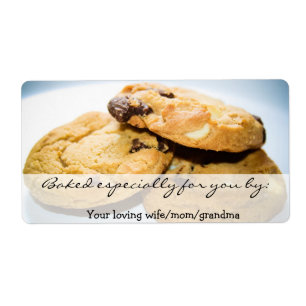 Etiqueta personalizada de la galleta
