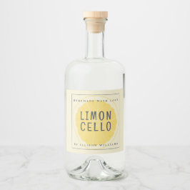Etiqueta Personalizada de Limoncello Casero