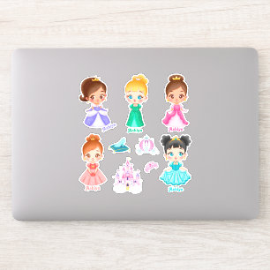 Etiqueta personalizada de nombre de Princesa para 