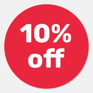 ETIQUETA PERSONALIZADA DE Oferta 10% DE DESCUENTO