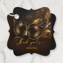 Etiqueta personalizada de Personalizable de Masque