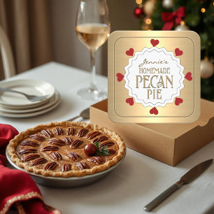 Etiqueta personalizada de pie de PECAN casera con