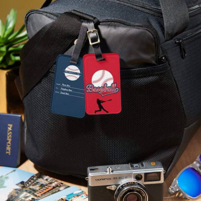 Etiqueta personalizada de portaequipajes con temas (Anverso & Reverso)