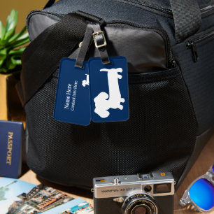 Etiqueta personalizada de portaequipajes de color