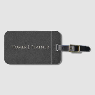 Etiqueta personalizada de portaequipajes de cuero 