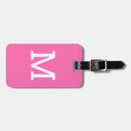 Etiqueta personalizada de portaequipajes inicial d