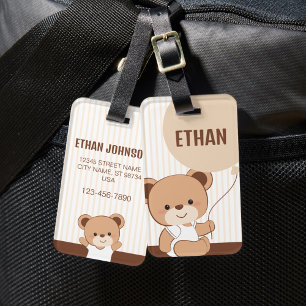 Etiqueta personalizada de portaequipajes para bebé