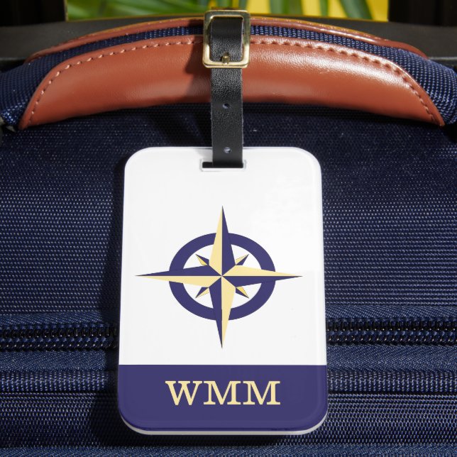 Etiqueta personalizada de portaequipajes Rosa de b (Anverso In situ 2)