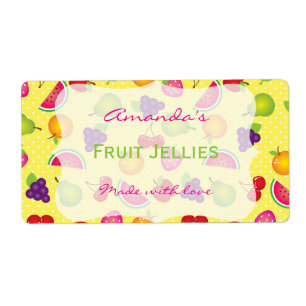 Etiqueta personalizada de recubrimiento de fruta