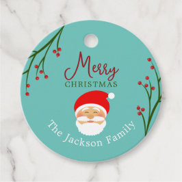 Etiqueta personalizada de regalo navideño