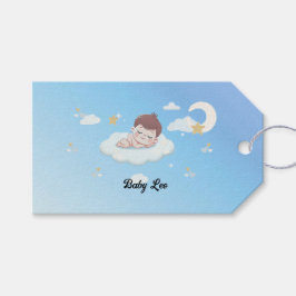 ** 🌙 etiqueta personalizada de regalo para bebé
