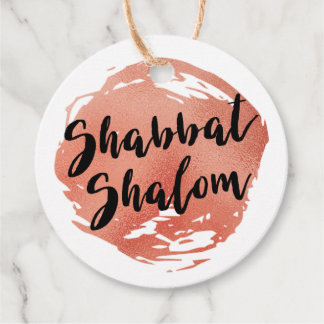 Etiqueta personalizada de Shabbat Shalom