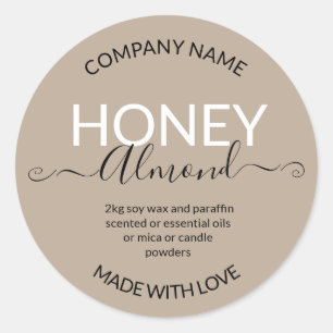 Etiqueta personalizada de velas caseras