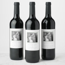 Etiqueta personalizada de vino verde de sabio foto