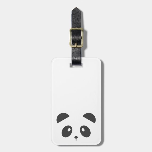 Etiqueta personalizada del equipaje de la panda (Frente Vertical)