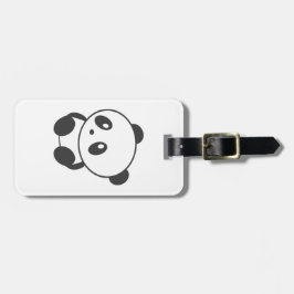 Etiqueta personalizada del equipaje de la panda