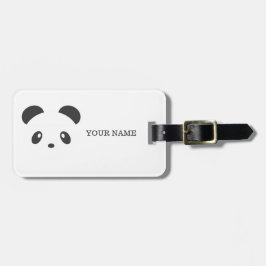 Etiqueta personalizada del equipaje de la panda