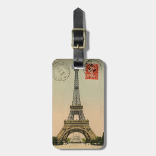 Etiqueta personalizada del equipaje de la postal