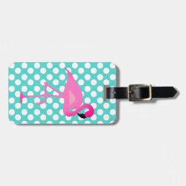 Etiqueta personalizada del flamenco y del equipaje