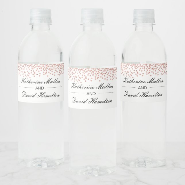 Etiqueta personalizada del frasco de agua del Boda (Botellas)