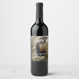 Etiqueta personalizada del frasco de vino