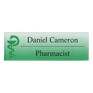 Etiqueta personalizada del nombre de la farmacia v