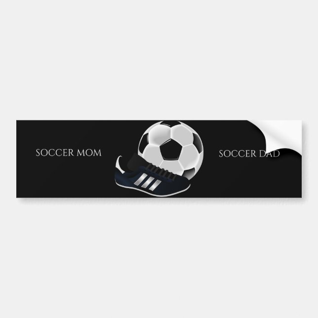 Etiqueta personalizada del parachoques SOCCER Car. (Frente)