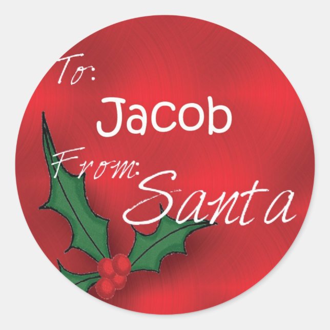 Etiqueta personalizada Jacob Holly62 (Anverso)
