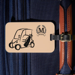 Etiqueta personalizada Monogrammed Golf Bag Tag, R