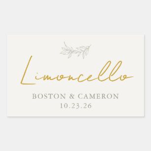 Etiqueta personalizada para botella de limoncello