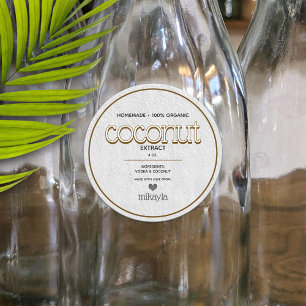 Etiqueta Personalizada para Extracto de Coco