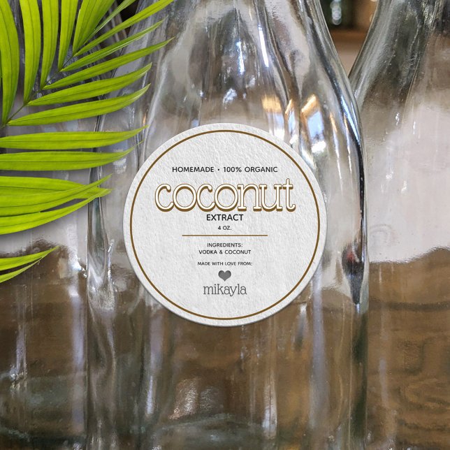 Etiqueta Personalizada para Extracto de Coco (Subido por el creador)