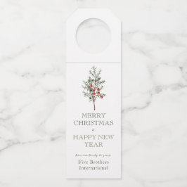 Etiqueta personalizada para fiestas navideñas corp