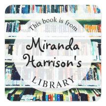 Etiqueta personalizada para libros