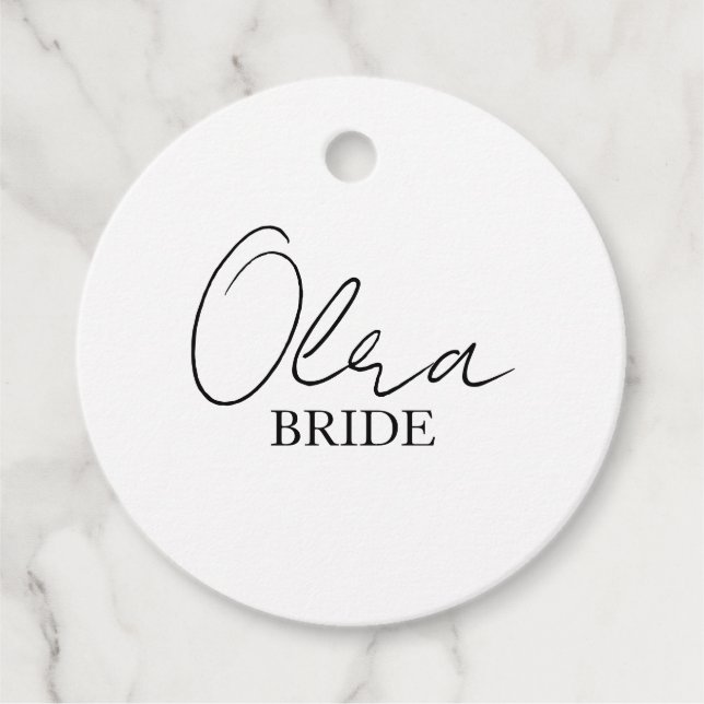 Etiqueta Personalizada para Percha de Boda | Regal (Anverso)
