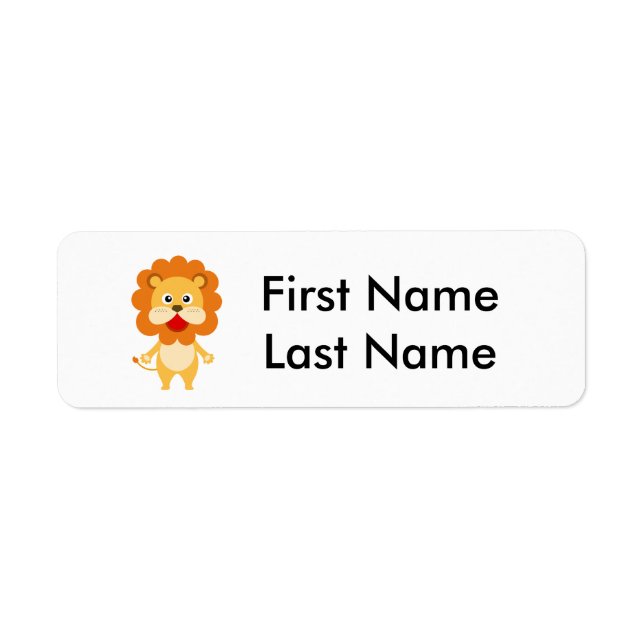 Etiqueta personalizada para pertenencias de niños (Frente)