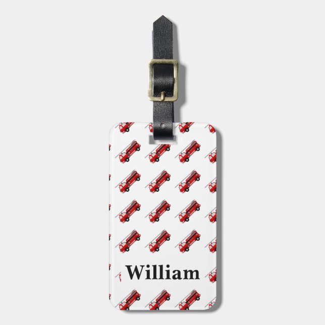 Etiqueta personalizada para portaequipajes de cami (Frente Vertical)