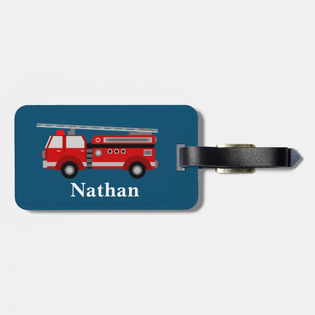 Etiqueta personalizada para portaequipajes de cami (Atrás Horizontal)