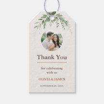 Etiqueta personalizada para regalo de boda | Rústi
