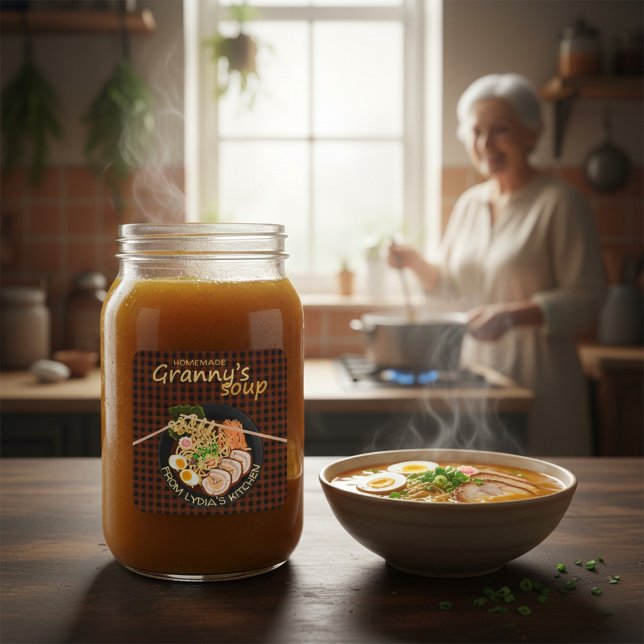 Etiqueta Personalizada Sopa de la Abuela Casera (Subido por el creador)