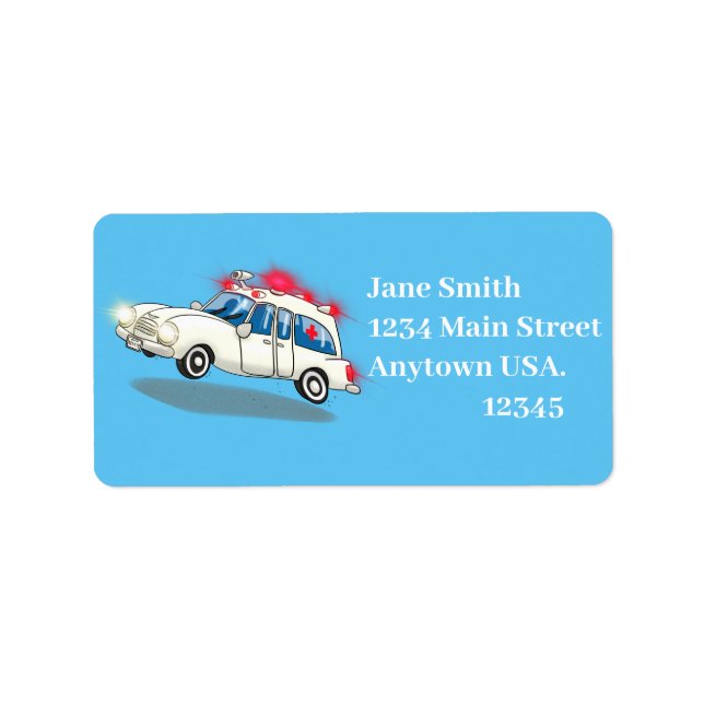 Etiqueta Personalizado Ambulancia (Frente)