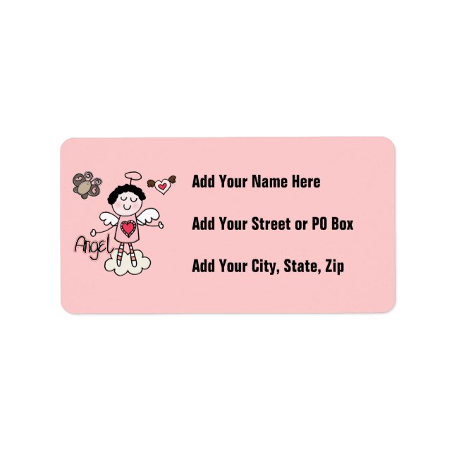 Etiqueta Personalizado Angel (Frente)
