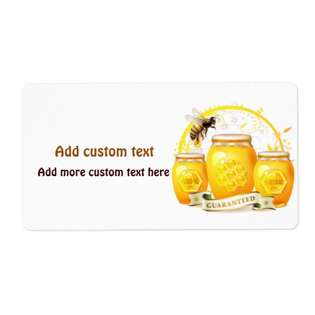 Etiqueta Personalizado Apairist de Honey Bee Beekeeper (Frente)