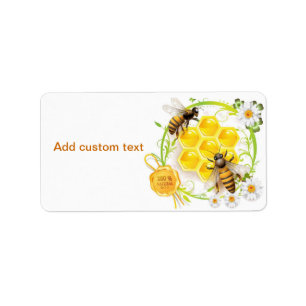 Etiqueta Personalizado Apairist de Honey Bee Beekeeper